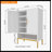 40'' Tall  2-Doors Shoes Cabinet, Metal 7-Tier Hidden Shoe Organizer,Modern Narrow Shoe Storage Cabinet with  Adjustable Shelves for Entryway, Hallway, Closet, Bedroom, Living Room,Laundry Room(White)