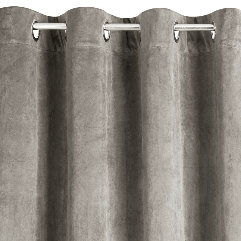 Tavarozzi Blackout Curtains Single Panel, Dark Beige