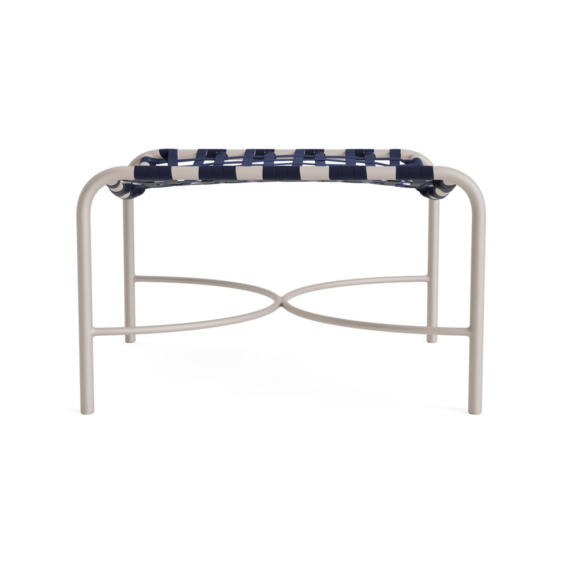 Kantan Outdoor Ottoman, Blue/Dove