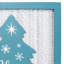 Arbre de Noël illuminé joyeuses fêtes avec texture en tricot torsadé - 12 po