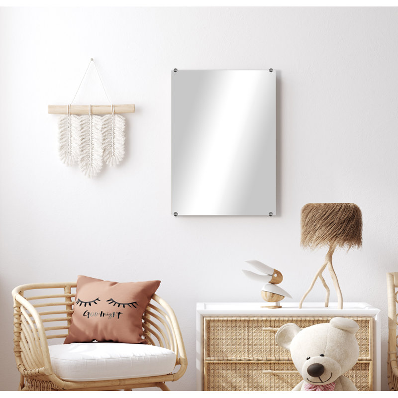 Cheston Flat Wall Mirror, 26.5" x 18.5"
