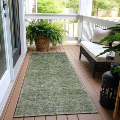 Tapis vert lavable intérieur / extérieur Glenra 