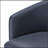 Faux Leather Swivel Barrel Chair-1516826004