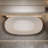 57'' Freestanding Bathtub Resin Stone Soaking Bathtub Solid Surface Modern Tubs With Overflow And Pop-Up Drain-120137201