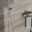 Douche de 10 pouces - deux têtes, 5 modes de sortie d'eau, fixation murale, accessoire de salle de bain-121169421