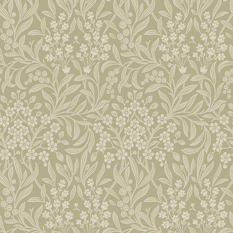 Papier peint Borrystapeter Kryddhyllan, Sauge