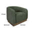 Chaise d'appoint Ino, polyester, coussins en mousse, plateforme en bois massif-101711703