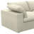 80" Khaki Linen Blend Modular Loveseat