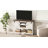 Farmhouse Entryway Table With Adjustable Shelf And Sliding Barn Doors, Hallway Table With Bottom Open Shelf, Behind Couch Table Console Table For Entrance, Living Room, Foyer, Rustic White