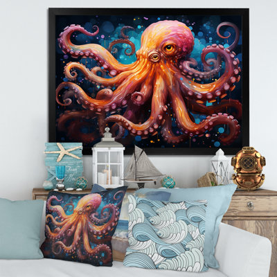 Octopus Expressionist Abyss II sur toile