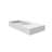 Juniper 36" Rectangular Wall Mounted Bathroom Sink with Left Basin and Counter Space - White, With Faucet Hole-1392611482-1392611486