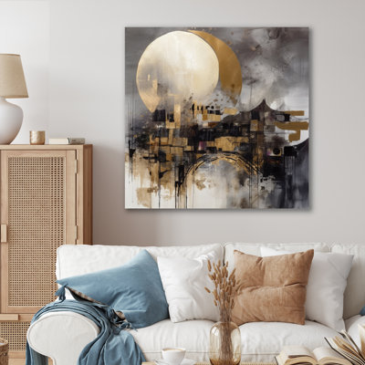 «Otman Exploration The Evolving Golden Moon I», reproduction d'art sur toile