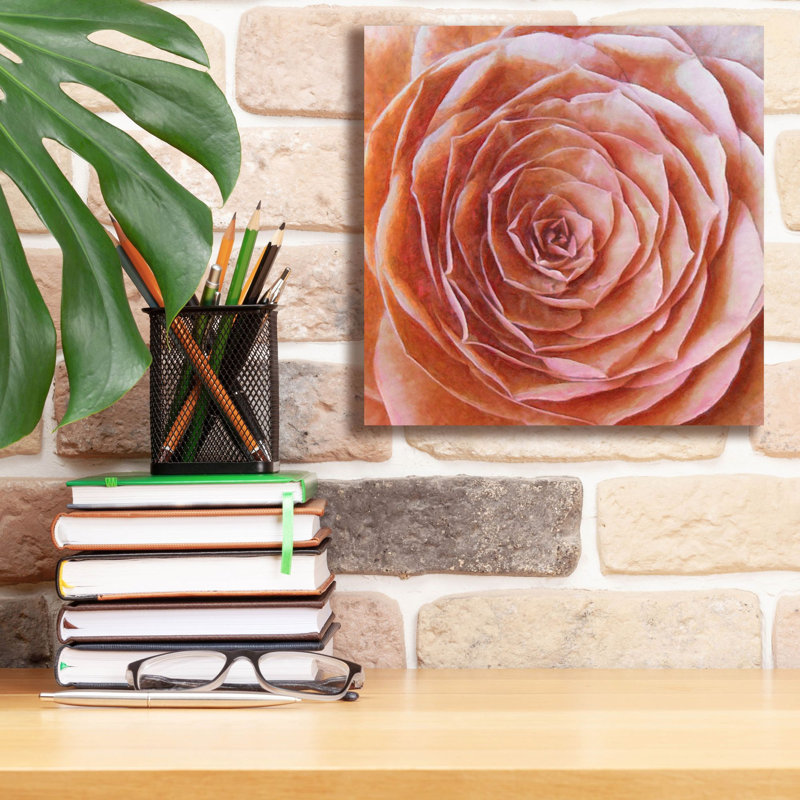  «Soft Wall Flower X3» par Alonzo Saunders, art mural sur toile, 12 po x 12 po, H 12 po x l 12 po
