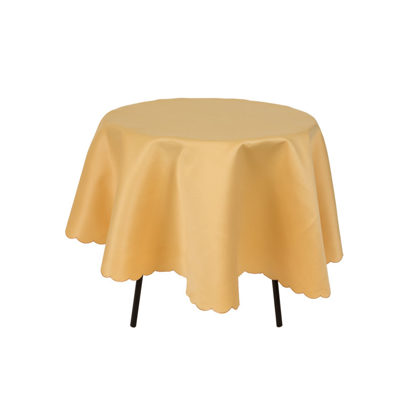 Fowey Round Solid Tablecloth, Yellow
