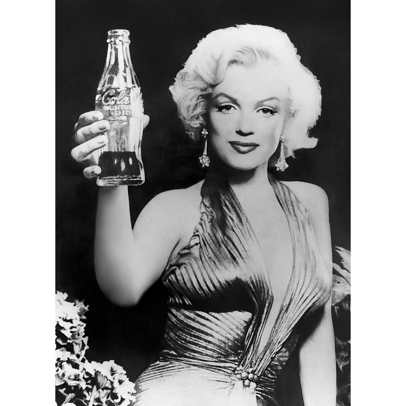 Marilyn Monroe pour Coca-Cola - photographie non encadrée, H 10 po x l 8 po