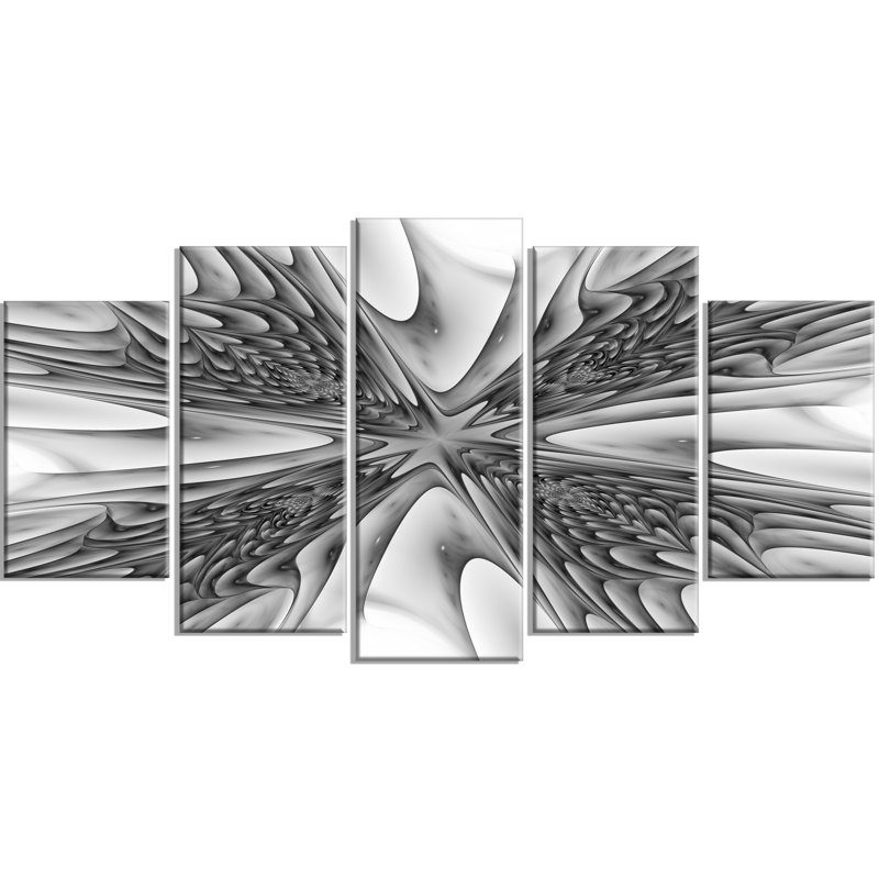 « fractal 3d magique depth », ensemble de 5 impressions sur toiles tendues