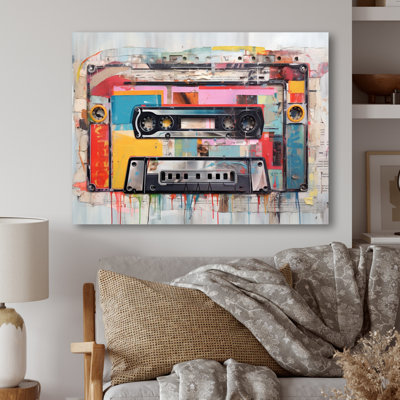 Cassette Tapes Soundtrack Of Color I - Music Wall Art mural