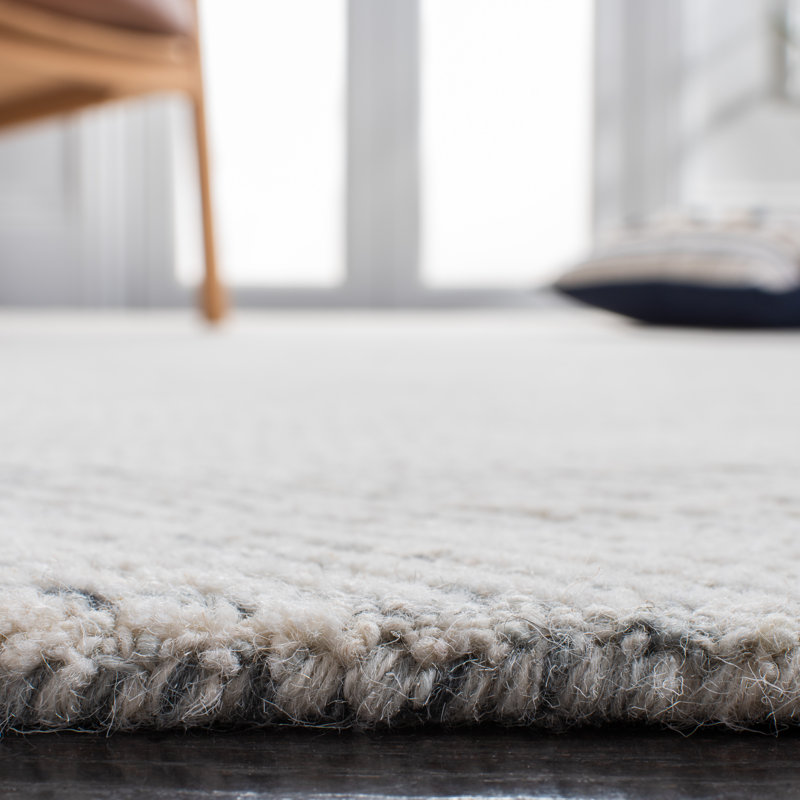 Metro Hand Tufted Indian Wool And Cotton With Latex Abstract Rug, Rectangle 3' x 5'