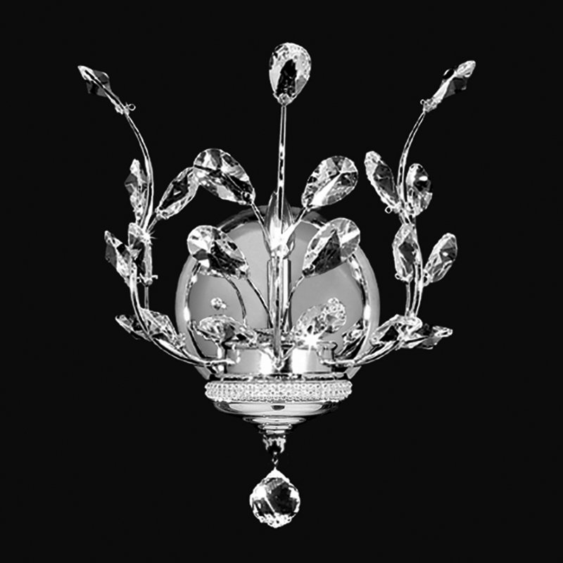 Applique murale Florale, Argent