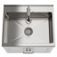Armoire de salle à manger avec lavabo à arche haute et évier en acier inoxydable Cardinal