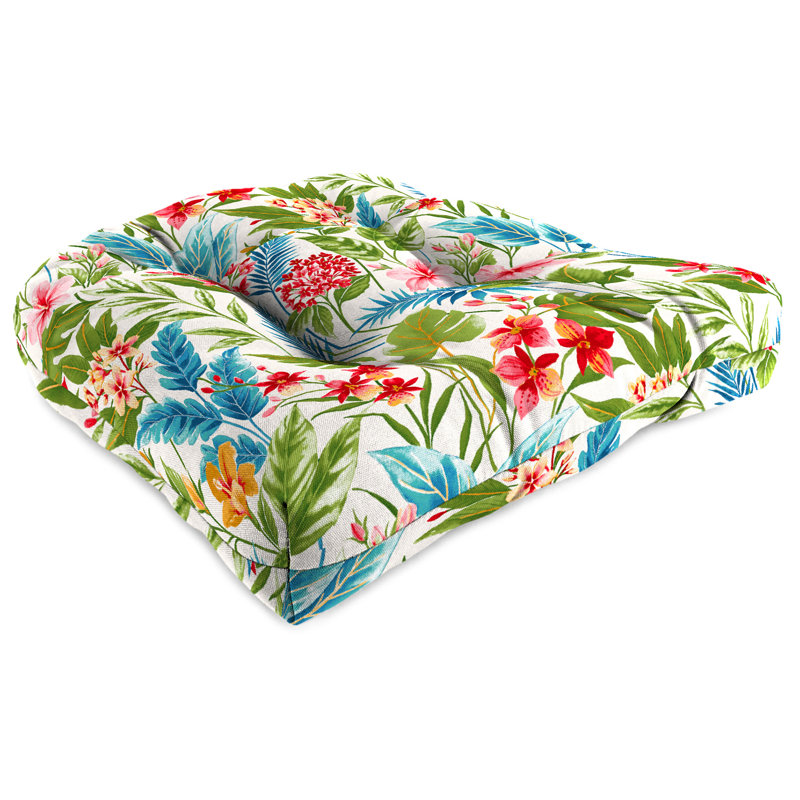 18" x 18" Contoured Outdoor Wicker Seat Cushion (Set of 2)