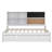 Charming Twin-Sized Daybed With Integrated Shelves, Chalkboard Design, And Pull-Out Trundle Bed
