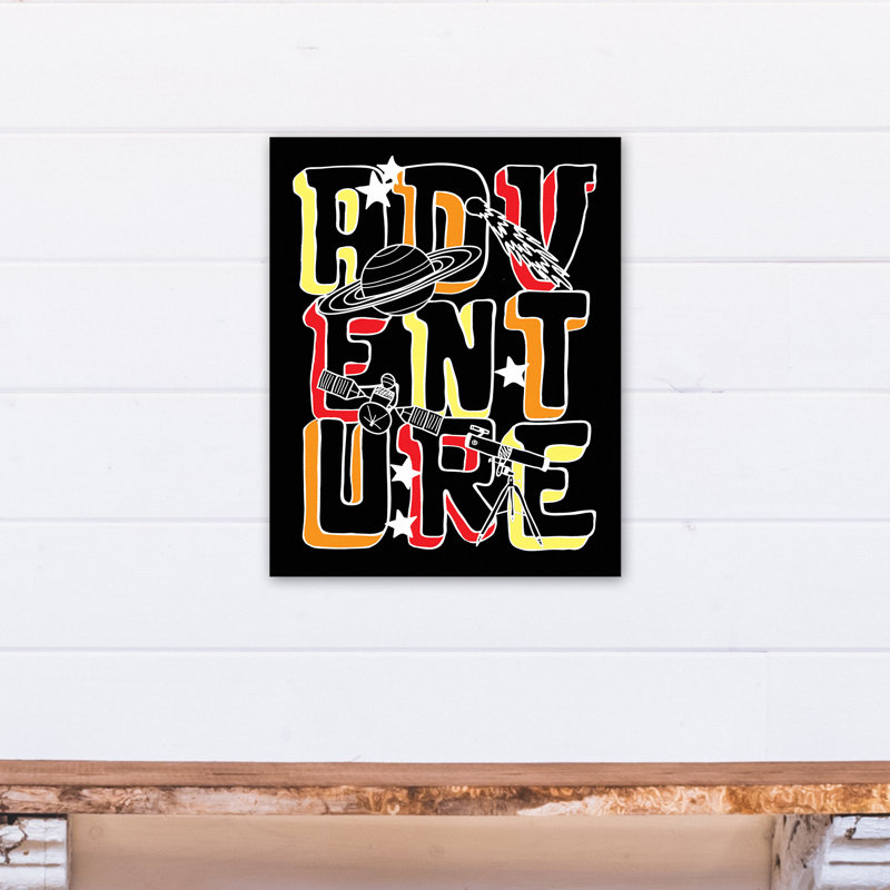 Art sur toile space adventure Biggs, H 20 po x l 16 po x P 1,25 po