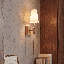 Applique murale 1 lumière Meridian en laiton naturel-1939924040