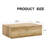 Coffee Table With Wood, Sleek Form, Rectangular Base Modern Table, Wood Shade, Comfortable Height-1583185606