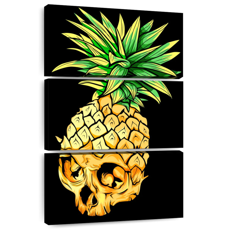Kerner Pineapple Skull, 32" H x 20" W