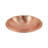Hammered Solid Copper Bowl with Rim