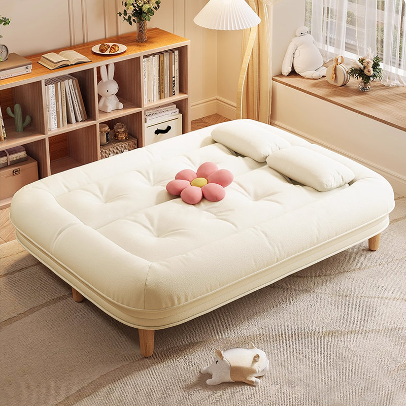 Coussin de canapé modulaire en polyester blanc crème, H 31,5 po x l 59,06 po x P 31,5 po