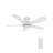 48"  5 - Blade LED Smart Flush Mount Ceiling Fan with Remote Control and Light Kit Included.-1466076140
