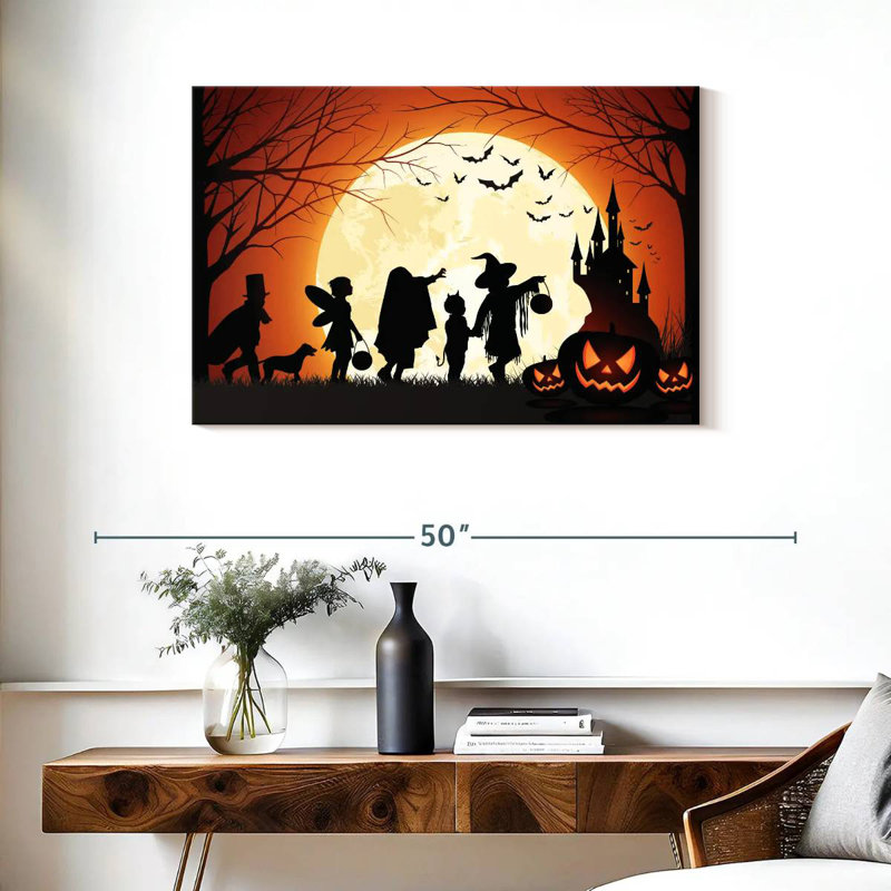 Un tour ou un traitement d'Halloween, H 24 po x l 36 po