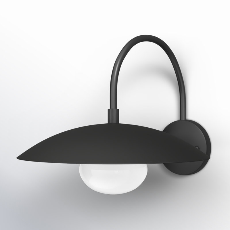 Del Armed Sconce, Black