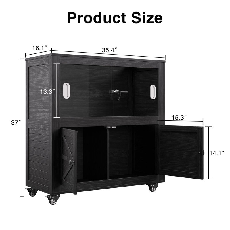 35.4'' x 16.1'' x 37'' Reptile Terrarium