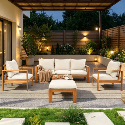 5-piece Outdoor Conversation Set With Cushions