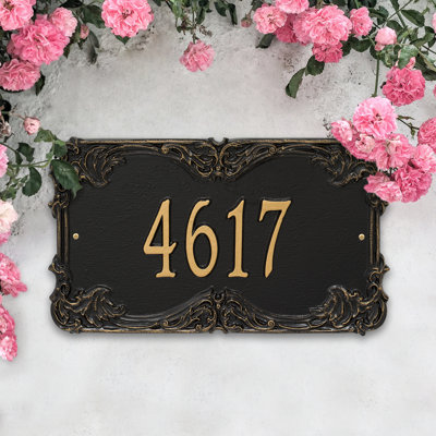 Plaque d'adresse murale 1 ligne Signature Series