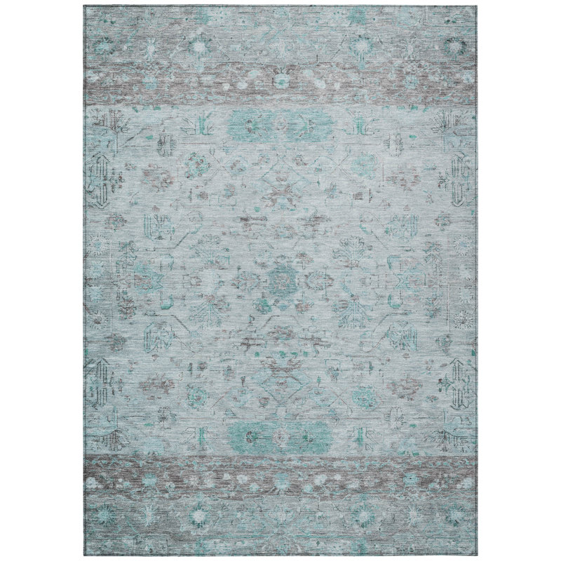 Machine Washable Indoor/Outdoor Chantille ACN2323 Global Rug, Rectangle 9' x 12'