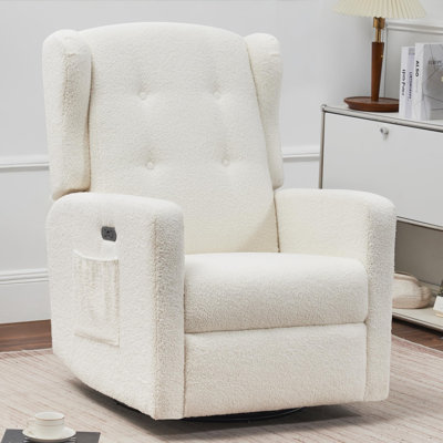 Fauteuil oscillant électrique berçant, inclinable et berçant