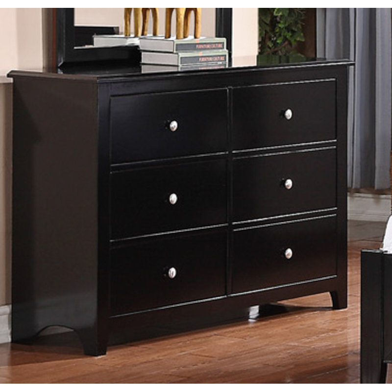 Commode double 6 tiroirs Wesley