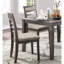 5 pièces - Table en bois et 4 chaises rembourrées en tissu avec structure en bois-404707035-404707036