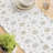 Efrian  Table Runner, 100% Cotton, Gold And Silver Snowflakes-1734764847