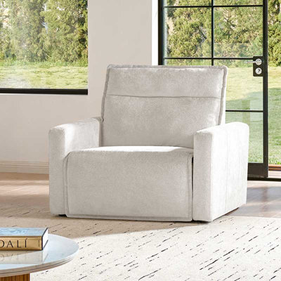 Majida 47"W Modern Oversized Zero-Wall Power Recliner