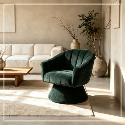 Chaise d'appoint pivotante avec base robuste