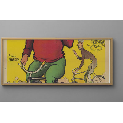 Bicyclettes Olga 1900s Belle Époque French Bicycle Vintage Poster Framed Wall Art