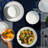 Dinnerware Set, Service For 6, Lightweight Round Plates And Bowls Set, Triple Layer Glass, Chip Resistant, Microwave And Dishwasher Safe, (Caspian/18 Pieces)