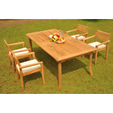 Loehr Outdoor 11 - Piece Teak Dining Set