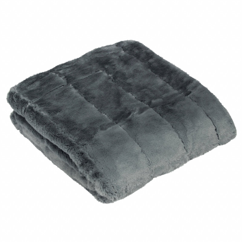 Berwick Throw Blanket, W130x L180cm, Charcoal