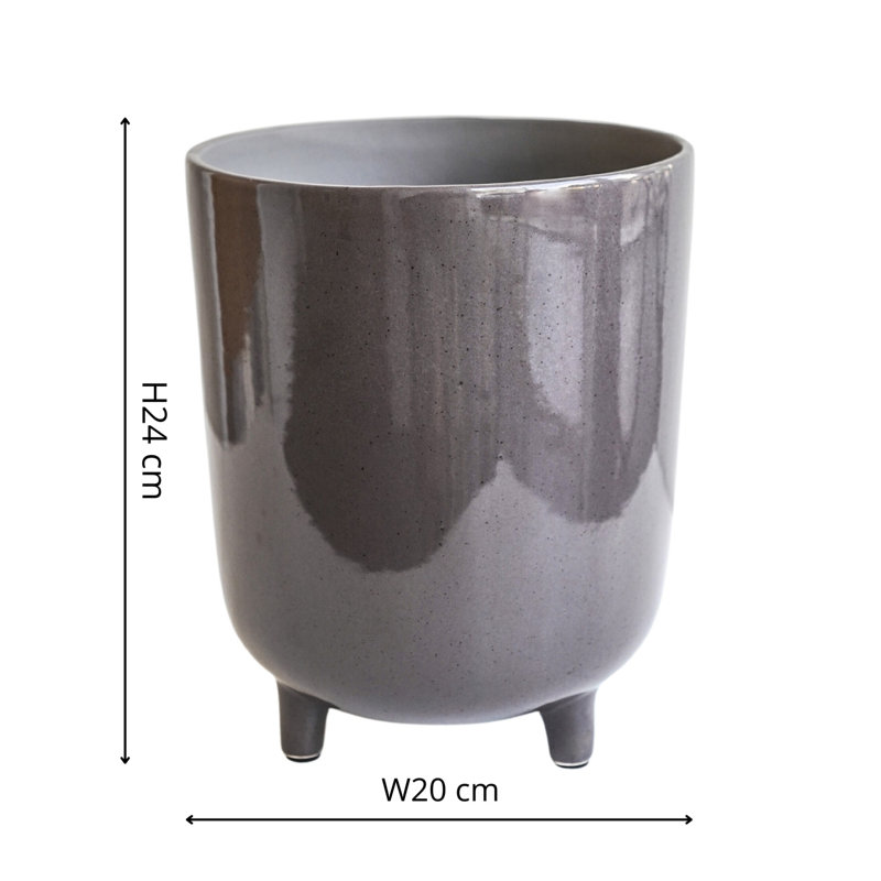 Lecce Speckled Planter, Grey